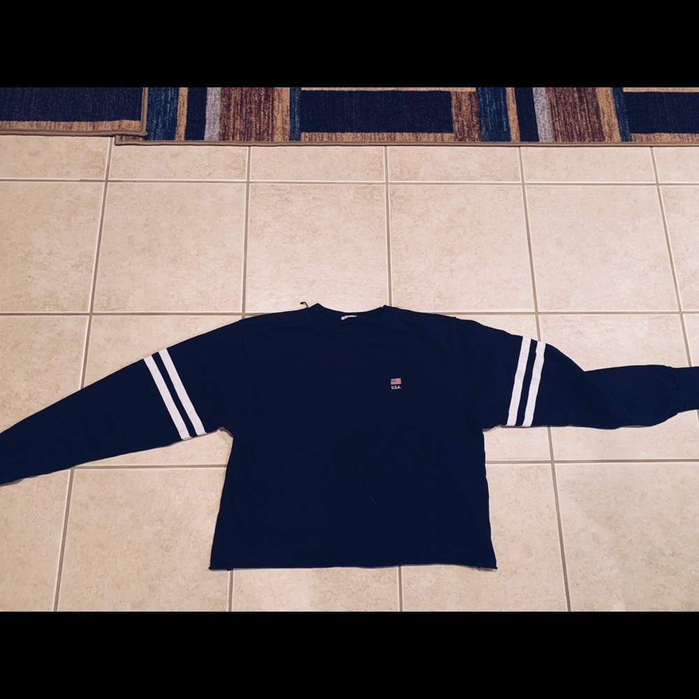 blue usa brandy top